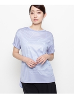 【洗える】クロスプリントプルオーバー/ブルー(092)