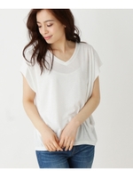 【洗える】サイドタックプルオーバー/ホワイト系(002)