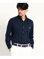 アダバット×HITOYOSHI SHIRTS ワイドスプレッドカラーシャツ/ネイビー(093)