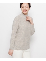 イタリアンヤーンハイネックニット/ベージュ(052)