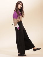 インバーテッドプリーツサロペット/グレージュ3(043)