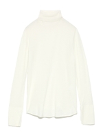 ウール100%タートルニット/WHT