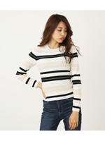 ウォッシャブルハイネックRIBニットTOP/マルチ(混色)