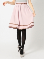 クラシカルバイカラータックスカート/ピンク