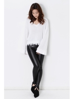 クラッシュルーズニットＴＯＰ/WHITE