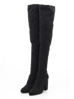 サイハイブーツ/ブラック