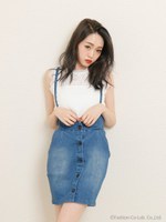 サス付ハイウエストSK/デニム
