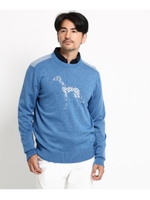 サルーキー モチーフ セーター メンズ/ライトブルー(991)