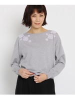 シアーフラワーニット/ライトグレー(011)