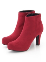 ショートブーツ/ボルドー