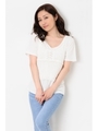 スカラップクロシェキャミTOP/WHITE