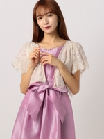 スカラレースリバーシブルボレロ/ベージュ