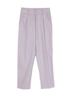 ストレッチタックテーパードパンツ/ライトブルー