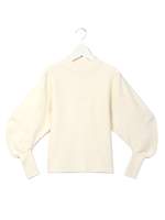 スリーブコクーンKNIT TOPS/WHITE