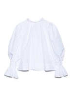 タックプリーツブラウス/WHT