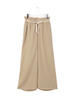 ドットワイドパンツ/BEIGE