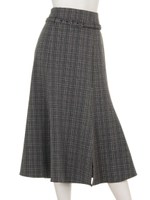 ナローシルエットフレアスカート/CHECK