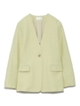 ノーカラージャケット/YEL