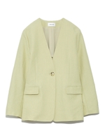 ノーカラージャケット/YEL