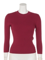 バックデザインニット/ラズベリー