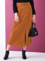パッチポケットロングスカート/オレンジ