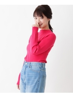 ビスコースリブプルオーバー/ピンク系(074)