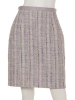 ファンシーツイードミニスカート/ラベンダー