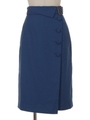 フラップ付きタイトスカート/ブルー