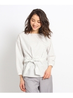 ブライトブロードストライプシャツ/ブラック(219)