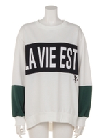 ブロッキングコビニャープル/ホワイト