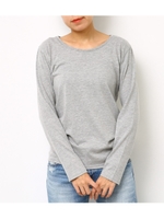 ベーシック ロング Tシャツ/T.GRY