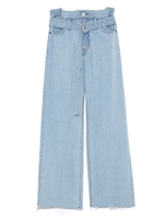 ベルト付デニムパンツ/SKY