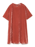 ベロアミディワンピース/PNK