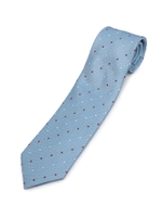 ミニバスケットドット [ メンズ ネクタイ ドット ]/ライトブルー(491)