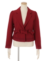 メニーリボンジャケット/ボルドー