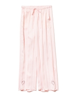 モチーフ刺繍ストライプロングパンツ/PNK