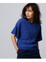 ラッフルスリーブタンクトップ付きプルオーバー/ブルー(392)