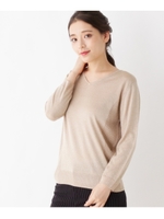 ラメプレーティングニット/サンドベージュ(453)