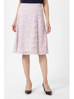 レースフレアスカート/ピンク(090)