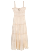 レースラインキャミワンピース/ベージュ