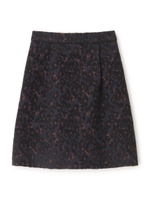 レオパードミニスカート/ネイビー