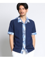 レジューノオープンカラーシャツ/ネイビー(493)