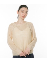 透かしニット/アイボリー(003)