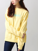 WEGO/ネオンBOXロゴスウェット