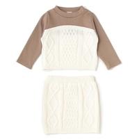 【10%OFF】ケーブルニットセットアップ