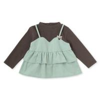 【20%OFF】コーデュロイキャミドッキングTシャツ