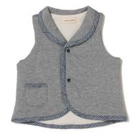 【30%OFF】ミニポケットつきパイピングベスト