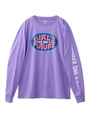 #1 GIRL'S FUTURE L/S BIG TEE/ライトパープル