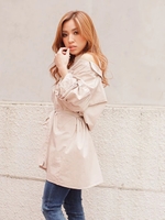 2WAYカシュクールBIGシャツ/ベージュ