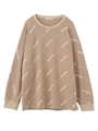 BIAS LOGO PRINT TOP/ベージュ